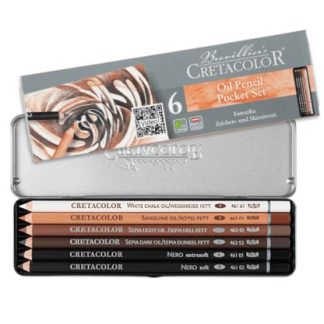 Cretacolor oil pencil pocket set 6
