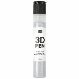 3D-kohokynä 27 ml Silver Glitter