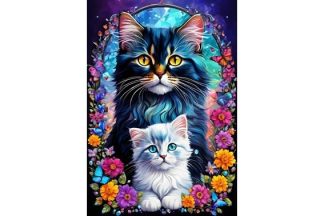 Alipson_Puzzle_F_50116_Cats_Maternal_Love_Collection_Aidinrakkaus_kissat_jpg