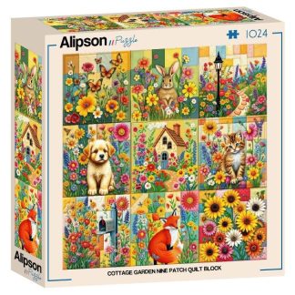 Alipson_Puzzle_F_50293_Cottage_Garden_Nine_Patch_Quilt_Block_jpeg
