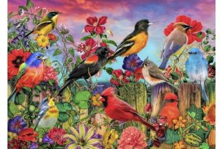 Bluebird_Puzzle_F_90692_Birds_and_Blooms_Garden_Lintuja_ja_kukkaloistoa_puutarhassa_jpg
