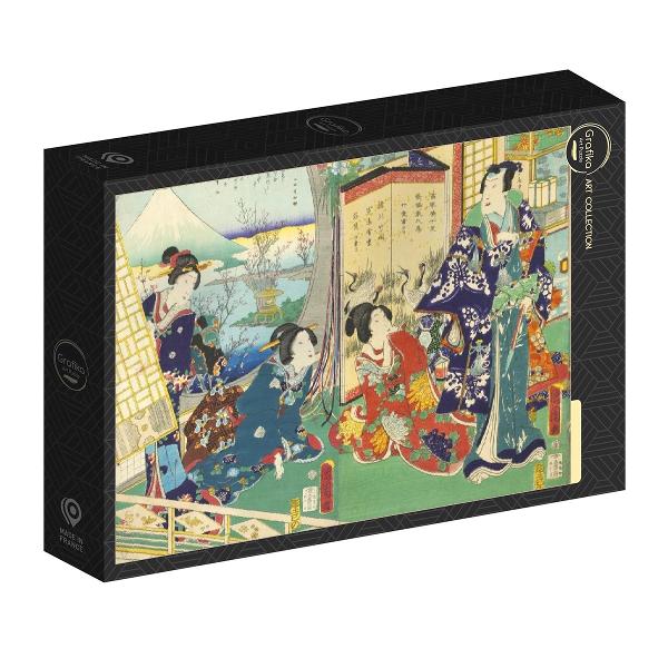 Grafika_F_33783_Utagawa_Kunichika_Prince_Genji_Visiting_a_Residence_Overlooking_Mount_Fuji_jpeg