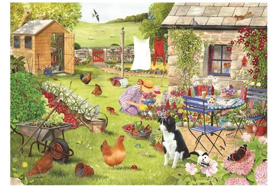 House_Of_Puzzles_HP0285_XXL_Pieces_Grandma_s_Garden_XXL_palat_Mummon_puutarha_jpg